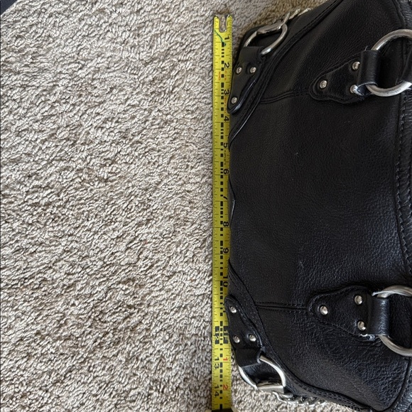 MICHAEL Michael Kors Black Satchel with Silver Hardware - Picture 7 of 8